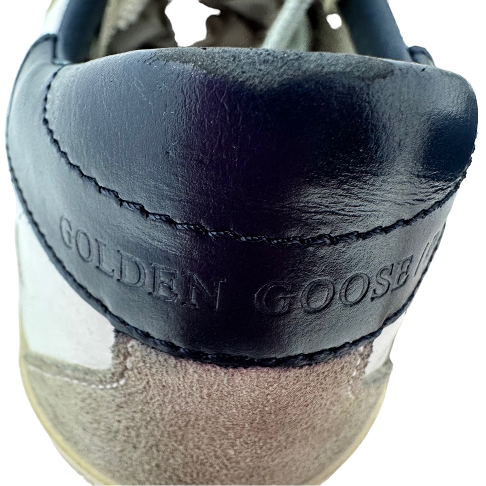 Golden Goose White Blue Super Star Leather Sneaker Women Size 40 US 10 No Box - Picture 14 of 17